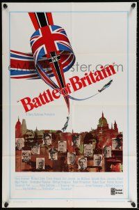 5r078 BATTLE OF BRITAIN style B int'l 1sh '69 all-star cast in classic World War II battle!