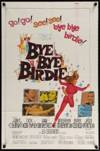 5r151 BYE BYE BIRDIE int'l 1sh '63 cool artwork of sexy Ann-Margret dancing, Dick Van Dyke!