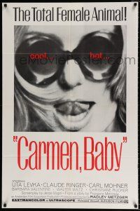 5r167 CARMEN, BABY 1sh '68 Radley Metzger, Uta Levka, Barbara Valentine, cool hot image!
