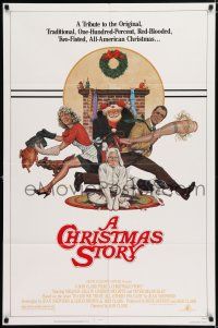 5r191 CHRISTMAS STORY 1sh '83 best classic Christmas movie, great art by Robert Tanenbaum!