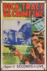 5r252 DICK TRACY VS. CRIME INC. chapter 11 1sh '41 art of detective Ralph Byrd, Seconds to Live!