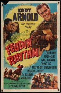 5r314 FEUDIN' RHYTHM 1sh '49 Eddy Arnold the Tennessee Plowboy with his guitar!