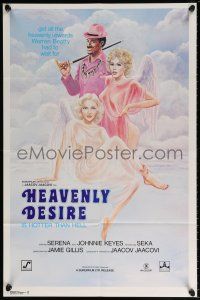 5r461 HEAVENLY DESIRE 1sh '79 Villagran art of sexy angels and pimp devil!