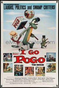 5r497 I GO POGO 1sh '80 cool claymation from the Pogo comic strip, politics & swamp critters!