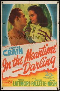 5r510 IN THE MEANTIME DARLING 1sh '44 rich Jeanne Crain tries to keep her husband at home!