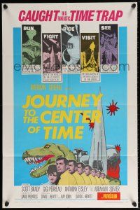 5r540 JOURNEY TO THE CENTER OF TIME 1sh '67 from the the valley of monsters in one million B.C.!
