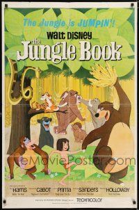 5r544 JUNGLE BOOK 1sh '67 Walt Disney cartoon classic, great image of all characters!
