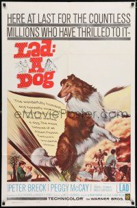 5r573 LAD A DOG 1sh '61 wonderful full-length Collie dog artwork!