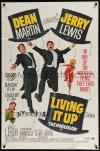 5r624 LIVING IT UP 1sh R65 sexy Janet Leigh, wacky Dean Martin & Jerry Lewis!