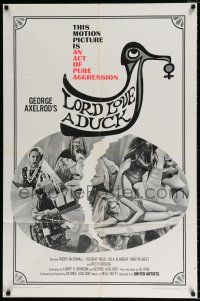 5r634 LORD LOVE A DUCK 1sh '66 Roddy McDowall, sexy Tuesday Weld, an act of pure aggression!