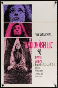 5r657 MADEMOISELLE int'l 1sh '66 sexy Jeanne Moreau, directed by Tony Richardson!