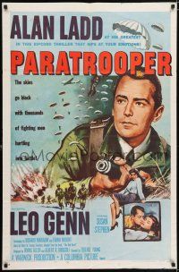 5r748 PARATROOPER 1sh R58 Alan Ladd, English Red Beret, a thousand thrills a second!