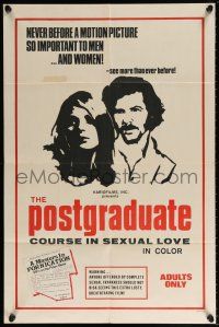 5r782 POSTGRADUATE COURSE IN SEXUAL LOVE 1sh '70 never before a motion picture so important!