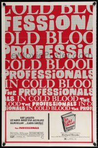 5r795 PROFESSIONALS/IN COLD BLOOD 1sh '70 Richard Brooks double-bill!