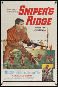5r867 SNIPER'S RIDGE 1sh '61 Jack Ging, Stanley Clements, you took your chances and blazed away!