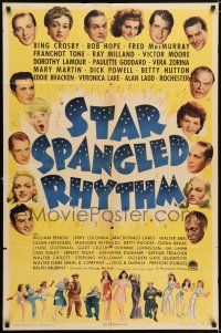 5r885 STAR SPANGLED RHYTHM style A 1sh '43 images of all of Paramount's best 1940s stars!