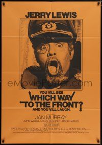 5r972 WHICH WAY TO THE FRONT int'l 1sh '70 wacky c/u of Jerry Lewis as German general w/monocle!