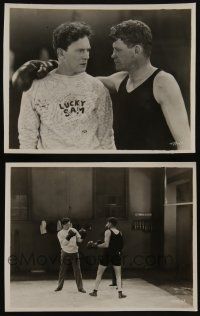 5s996 WE'RE ALL GAMBLERS 2 8x10 key book stills '27 boxer Thomas Meighan, cool fight scene!