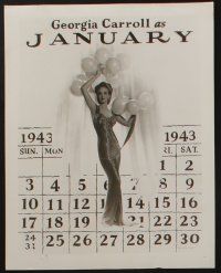 5s001 DU BARRY WAS A LADY 12 8x10 stills '43 starlets in Vargas poses as calendar pin-ups!