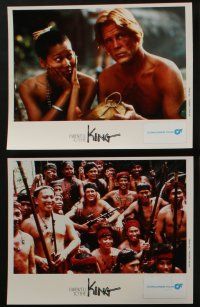 5s068 FAREWELL TO THE KING 8 color Dutch 8x10 stills '89 John Milius, Nick Nolte as king of jungle!
