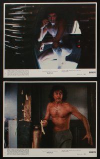 5s072 FLY 8 8x10 mini LCs '86 David Cronenberg sci-fi remake, Jeff Goldblum, Geena Davis!