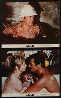 5s076 GOLD 8 8x10 mini LCs '74 Roger Moore, Susannah York, cool epic adventure images!