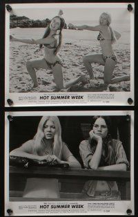 5s291 HOT SUMMER WEEK 14 8x10 stills '72 girls alone on vacation with a murderous hitchhiker!