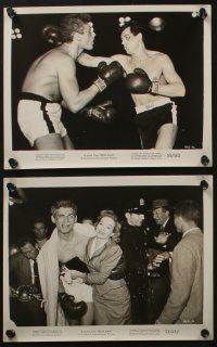 5s572 IRON MAN 7 8x10 stills '51 great images of beaten Jeff Chandler in the boxing ring!