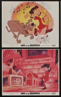 5s078 JACK & THE BEANSTALK 8 8x10 mini LCs '76 cool cartoon art of classic fairy tale!