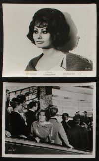 5s658 SOPHIA LOREN 6 8x10 stills '50s-60s candid with Heston in El Cid, Countess from Hong Kong!