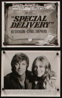 5s337 SPECIAL DELIVERY 12 8x10 stills '76 cool images of sexy Cybill Shepherd & Bo Svenson!