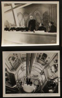 5s742 THINGS TO COME 5 8x10 stills '36 William Cameron Menzies, H.G. Wells, with 2 sci-fi images!