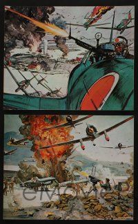 5s166 TORA TORA TORA 5 color 8x10 stills '70 cool Bob McCall art of the attack on Pearl Harbor!