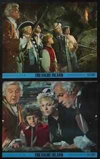 5s153 TREASURE ISLAND 6 8x10 mini LCs '72 great images of Orson Welles as pirate Long John Silver!