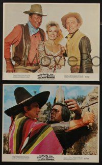 5s184 WAR WAGON 3 color 8x10 stills '67 great images of cowboys John Wayne & Kirk Douglas!