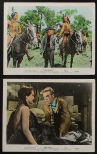 5s051 WHITE FEATHER 9 color 8x10 stills '55 Robert Wagner & sexy Native American Debra Paget!