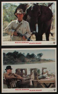 5s106 WHITE HUNTER, BLACK HEART 8 8x10 mini LCs '90 Clint Eastwood as director John Huston, Africa!