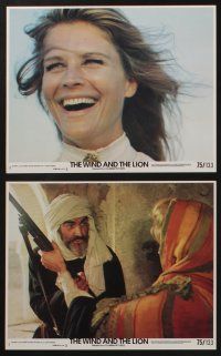 5s116 WIND & THE LION 8 8x10 mini LCs '75 John Huston, Sean Connery & pretty Candice Bergen!