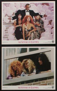 5s119 WITCHES OF EASTWICK 8 8x10 mini LCs '87 Jack Nicholson, Cher, Susan Sarandon, Pfeiffer!
