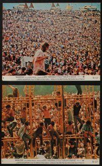 5s127 WOODSTOCK 8 8x10 mini LCs '70 great images from legendary rock 'n' roll concert!