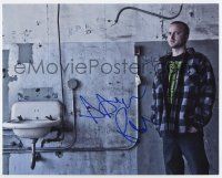 5t490 AARON PAUL signed color 8x10 REPRO still '10s great image as Jesse Pinkman from Breaking Bad!