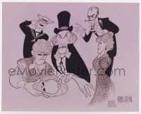 5t493 AL HIRSCHFELD signed 8x10 REPRO still '90s great art of Vincent Price by The Line King!