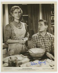 5t353 ALAN YOUNG signed 8x10 still '52 c/u with Dinah Shore in Aaron Slick From Punkin Crick!