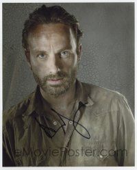 5t494 ANDREW LINCOLN signed color 8x10 REPRO still '10s c/u as Rick Grimes from The Walking Dead!