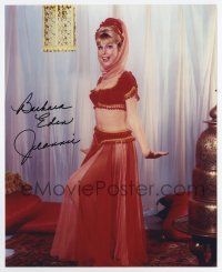 5t504 BARBARA EDEN signed color 8x10 REPRO still '90s full-length in I Dream of Jeannie costume!