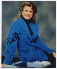 5t523 CANDICE BERGEN signed color 8x10 REPRO still '90s smiling portrait when she was Murphy Brown!
