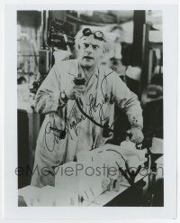 5t532 CHRISTOPHER LLOYD signed 8x10 REPRO still '90s great c/u as Doc Brown in Back to the Future!
