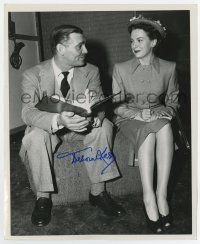 5t383 DEBORAH KERR signed 8x10 key book still '47 rehearsing with Clark Gable in The Hucksters!