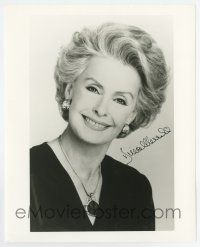 5t551 DINA MERRILL signed 8x10 REPRO still '80s head & shoulders smiling portrait later in life!