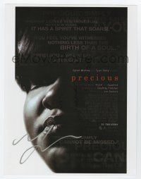 5t274 GABOUREY SIDIBE signed color 8x12 REPRO '09 on a great poster image from Precious!